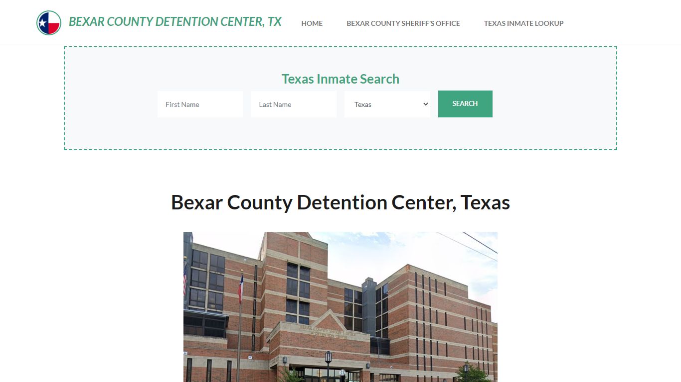 Bexar County Detention Center, TX Inmate Roster, Offender Search